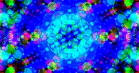 Multicolor Bubbles Dot Pattern Symmetric Stock Illustration