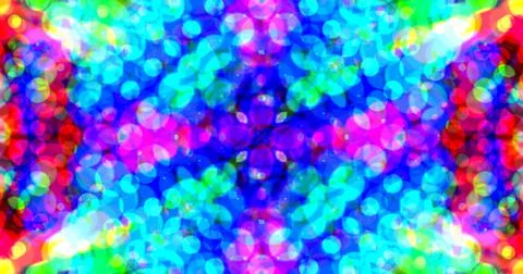Multicolor Bubbles Dot Pattern Symmetric Stockillustratie