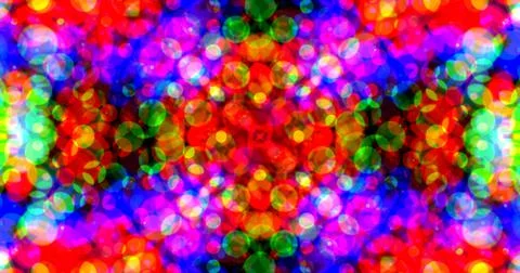 Multicolor Bubbles Dot Pattern Symmetric Overlapping Stock Illustration