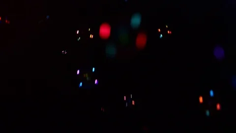 Multicolor bubbles falling Stock Footage 113822889