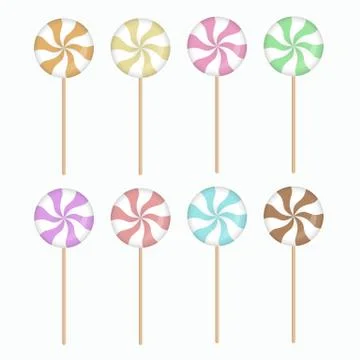 Multicolor Candy set. Stock Illustration