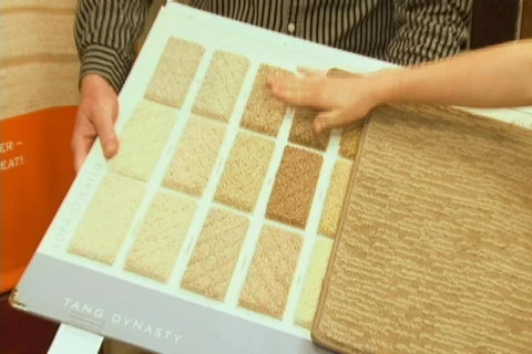 Multicolor Carpet Examples Stock Footage 776849