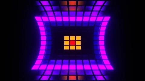 Multicolor Changing Light Effect Background VJ Loop in 4K Video stock 296009609