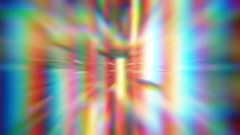 Multicolor Chromatic Zoom Blur with Prismatic Light Background Stock Footage 332343155