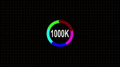 Multicolor circle animation 0-1000 K, Loading circle transfer animation, Ci.. Stock Footage 331660359