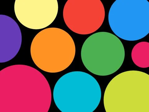 Multicolor circle background Stock Illustration
