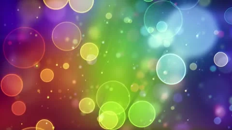 Multicolor circle bokeh lights seamless loop background Stock Footage 20475100