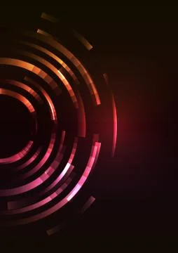 Multicolor circle digital abstract pixel layer background Stock Illustration