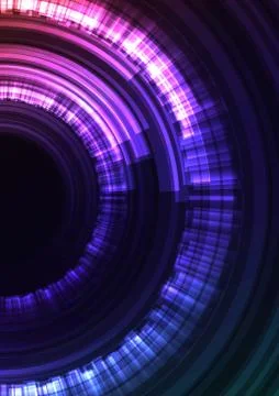 Multicolor circle digital blast abstract sheet background Stock Illustration