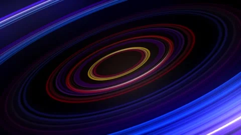 Multicolor circles in motion. Seamless loop background 4k resolution. Stock Footage 279591018