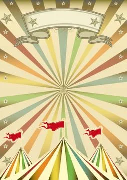 Multicolor circus show Stock Illustration
