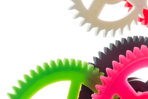 Multicolor clockwork Stock Photos