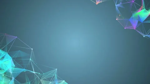 Multicolor clouds.Abstract digital background. Transforming particles and lines. Stock Footage 103120679