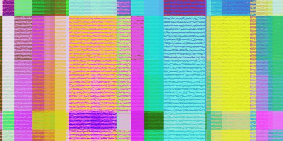 Multicolor Cold Pressed Paper Abstract Grunge Pattern. Distortion Screen Text Stock Illustration