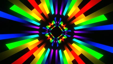 Multicolor Colored Lines Movement Background VJ Loop in 4K Stock Footage 316518003