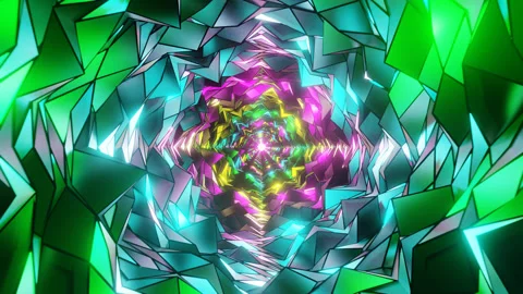 Multicolor Comics Style Color Rocky Tunnel Background Loop Animation in 4K Vídeos de archivo 244460221