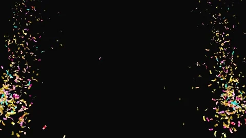 Multicolor Confetti Burst Explosion Animation Loop. .Colorful Confetti Blast  Stockbeeldmateriaal 337773158