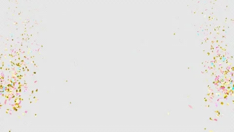 Multicolor Confetti Burst Explosion Animation Loop. .Colorful Confetti Blast  Stock Footage 337773222