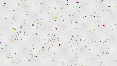 Multicolor confetti. Looping animation over a transparent background. Stock Footage 306158858