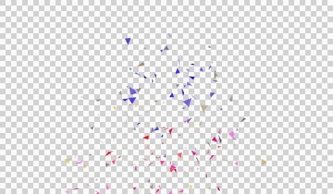 Multicolor Confetti Particles Falling Confetti Explosions. Stock Illustration