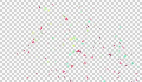 Multicolor Confetti Particles Falling Confetti Explosions. Stock Illustration