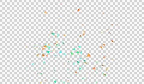 Multicolor Confetti Particles Falling , Confetti Explosions. Stock Illustration