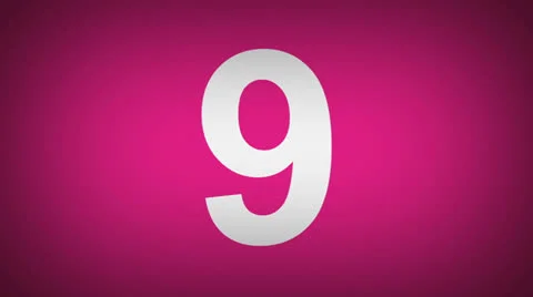 Multicolor countdown HD 動画素材 25458014