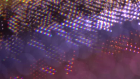 Multicolor crystal glow bokeh background. 4K dolly video 動画素材 70582864