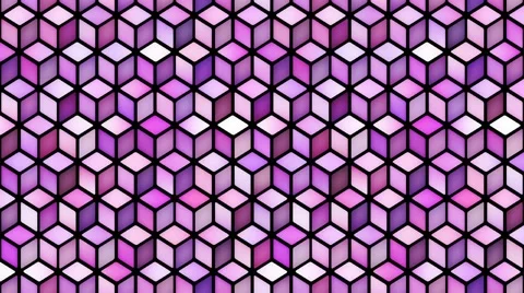 Multicolor Cube Shape Gradient Motion Loop Stock Footage 67445045