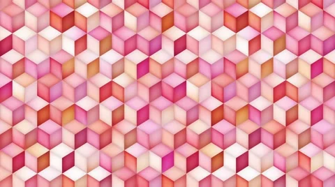 Multicolor Cube Shape Gradient Motion Loop Stock Footage 67445434