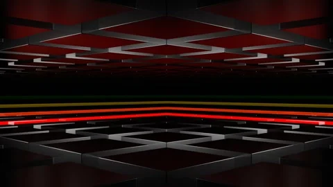 Multicolor Cubic Neon Space Background VJ Loop in 4K Stock Footage 278654526