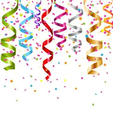 Multicolor curling stream Stock Illustration