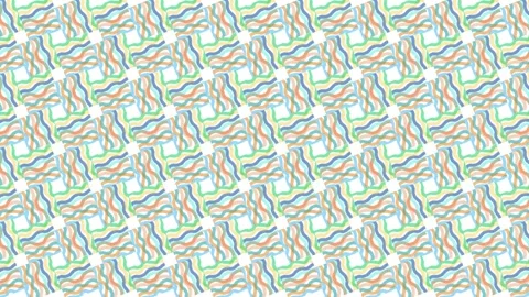 Multicolor curve line art square pattern, motion Stock Footage 274539108