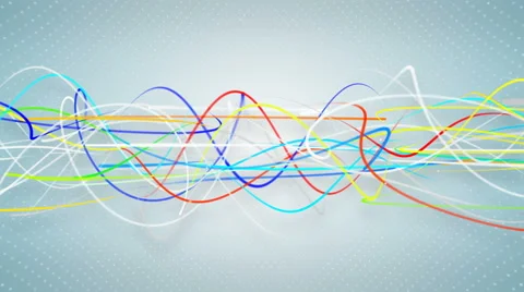 Multicolor curvy strokes loopable background 4k (4096x2304) Stock Footage 62151288