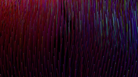 Multicolor Cyber Grass Background Loop Animation Stock Footage 241226804