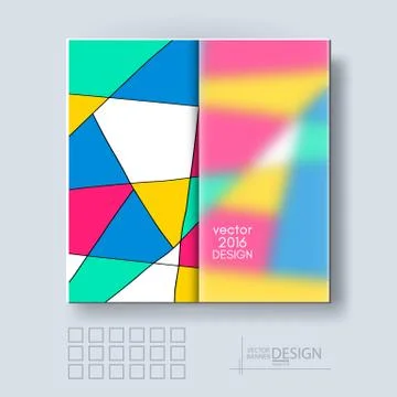 Multicolor Design Templates. Stock Illustration