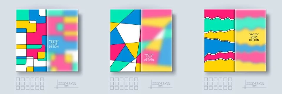 Multicolor Design Templates. Stock Illustration