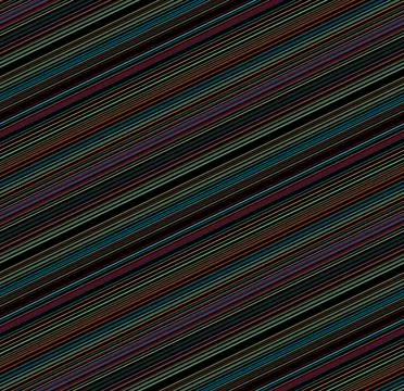 Multicolor diagonal lines seamless pattern in shades of blue, brown, and red. Stock Illustration