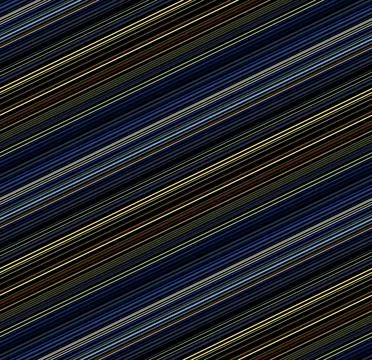 Multicolor diagonal lines seamless pattern in shades of blue, yellow, brown. Stock Illustration