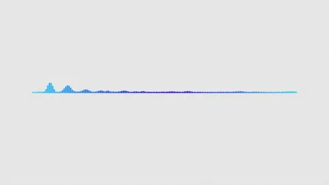 Multicolor Digital audio equalizer. Audio spectrum with alpha channel. Stock Footage 169478429