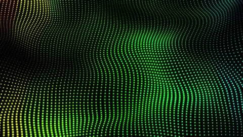Multicolor digital dots and black abstract background. Futuristic, Modern, .. Stock Footage 247260693