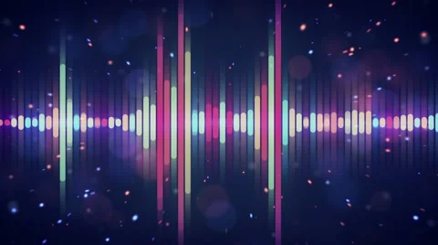 Multicolor digital equalizer loop Stock Footage 47202865