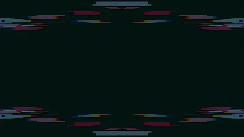Multicolor Digital Glitch Frame With RGB Distortion and Copy Space 스톡 동영상 343468612