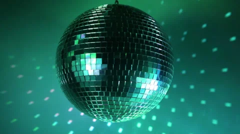 Multicolor disco ball Vídeos de archivo 35573525