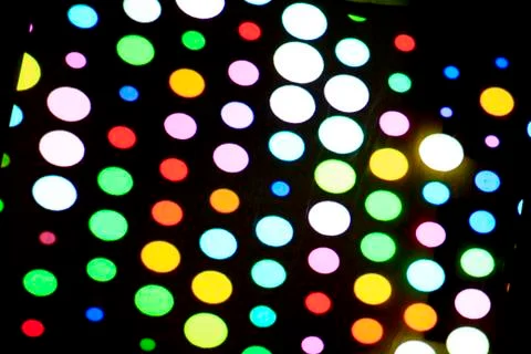 Multicolor disco light bulb Stock Photos