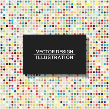 Multicolor dots background template Stock Illustration
