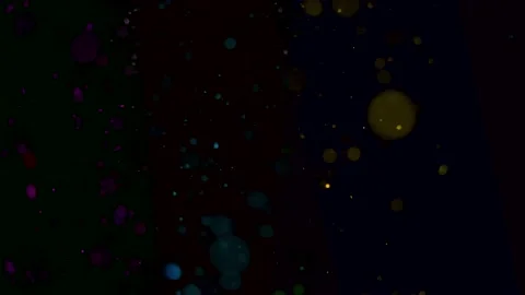 Multicolor dust particles motion floating in the air. Organic cinematic effects Stock Footage 195361873