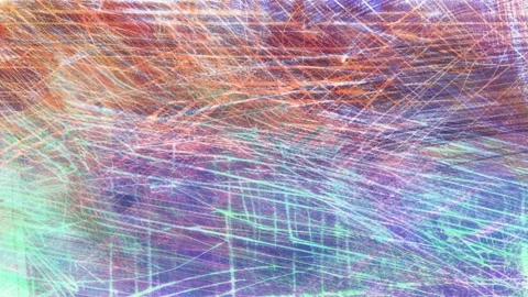Multicolor Energetic Scratch Grunge Texture With Vivid Crosshatched Lines Stock Footage 327928629