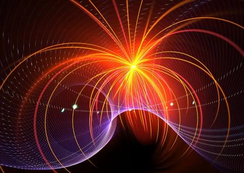 Multicolor fireworks explosion Stock-Illustration