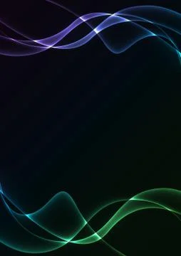 Multicolor flame curve layer abstract background Stock Illustration